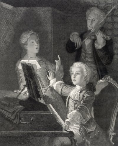 Wolfgang Amadeus Mozart as a Child by Unbekannt Unbekannt